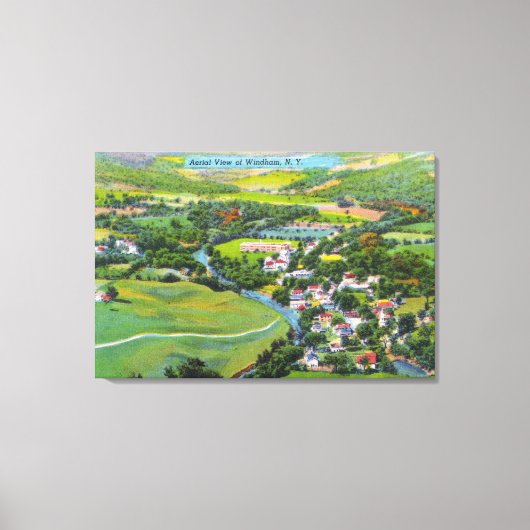 Uitzicht van de stad 9 canvas afdruk (Voorkant)