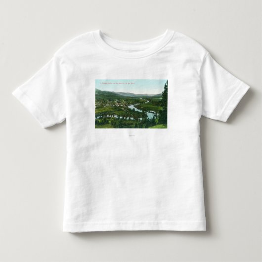 Uitzicht van de stad aan de St. Joe Kinder Shirts (Voorkant)