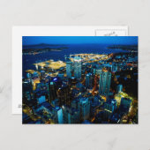 Uitzicht van de stad Auckland uit de Sky-toren - B Briefkaart (Voorkant / Achterkant)