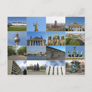 Uitzicht van de stad Berlijn in Duitsland Briefkaart