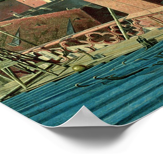 Uitzicht van de stad Berlijn met het Museum van Al Poster (Hoek)