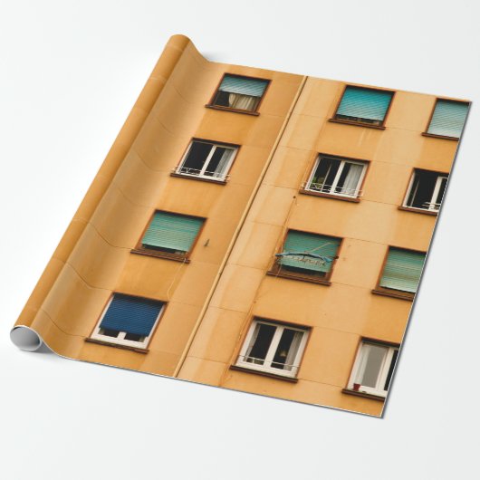 Uitzicht van de stad Bilbaoflat, architec Cadeaupapier (Uitgerold)