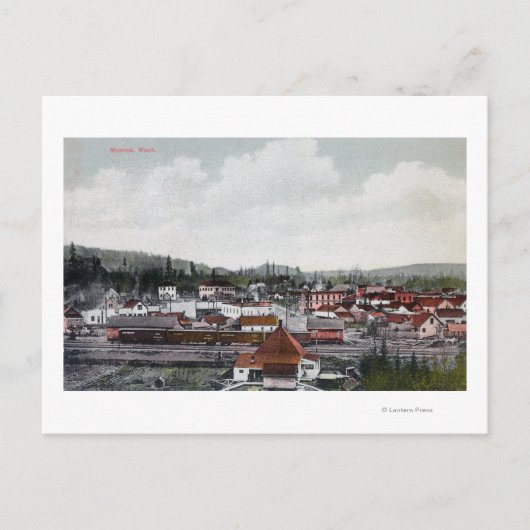 Uitzicht van de stad briefkaart (Voorkant)