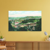 Uitzicht van de stad Colfax, CA 2 Canvas Afdruk (Insitu (Woonkamer))