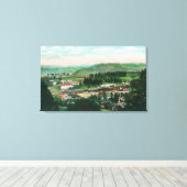 Uitzicht van de stad Colfax, CA 2 Canvas Afdruk (Insitu (Houten vloer))