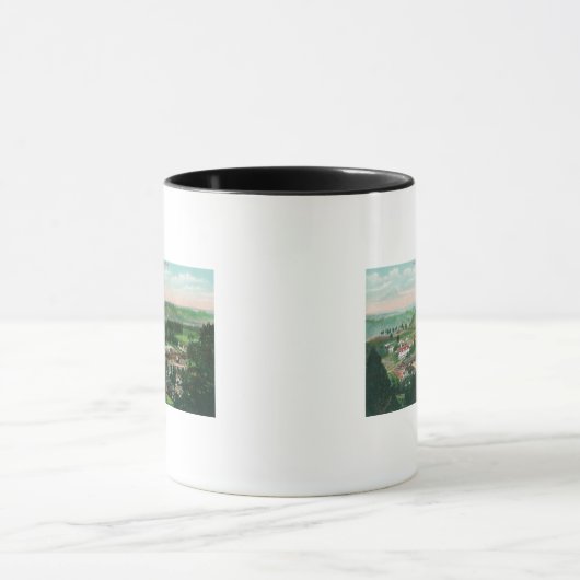 Uitzicht van de stad Colfax, CA Mok (Midden)