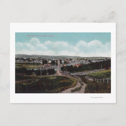 Uitzicht van de stad Dallas vanuit de lucht, OF Briefkaart (Voorkant)