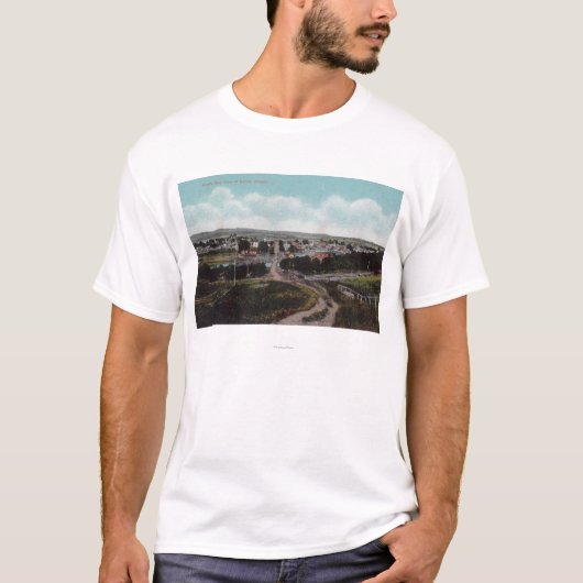 Uitzicht van de stad Dallas vanuit de lucht, OF T-shirt (Voorkant)