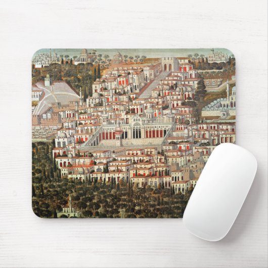 Uitzicht van de stad Damascus Muismat (Met muis)
