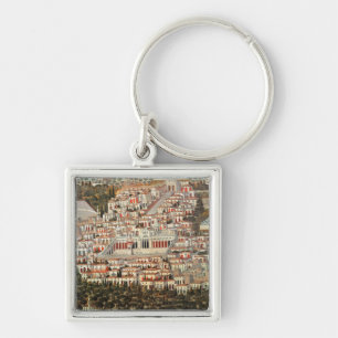 Uitzicht van de stad Damascus Sleutelhanger