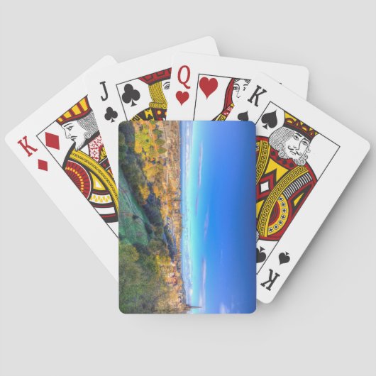 Uitzicht van de stad Edinburgh Pokerkaarten (Achterkant)