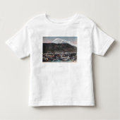 Uitzicht van de stad en de berg DeweySkagway, AK Kinder Shirts (Voorkant)
