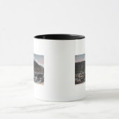 Uitzicht van de stad en de berg DeweySkagway, AK Mok (Midden)