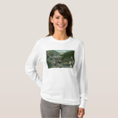 Uitzicht van de stad en de bergenBurke, ID T-shirt (Voorkant volledig)