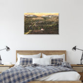 Uitzicht van de stad en de vallei canvas afdruk (Insitu (Slaapkamer))