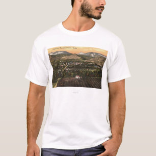 Uitzicht van de stad en de vallei t-shirt
