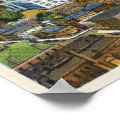 Uitzicht van de stad en het Connecticut Poster (Hoek)