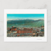 Uitzicht van de stad en het hooggebergte briefkaart (Voorkant)