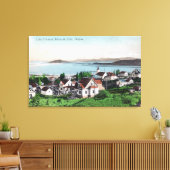 Uitzicht van de stad en het meer van Ewauna Canvas Afdruk (Insitu (Woonkamer))