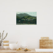 Uitzicht van de stad en Mt. Tamalpais Poster (Keuken)