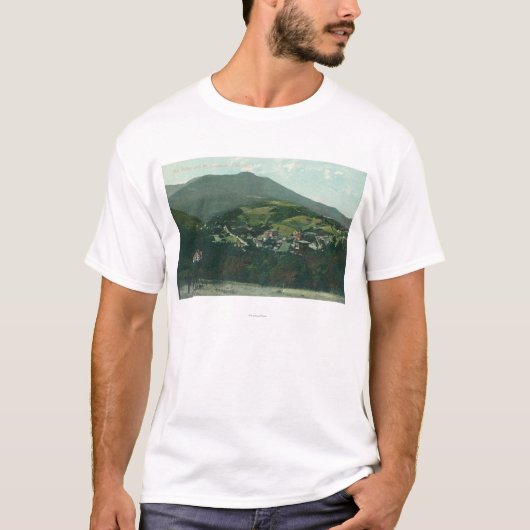 Uitzicht van de stad en Mt. Tamalpais T-shirt (Voorkant)