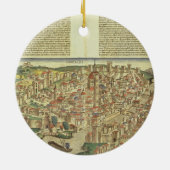 Uitzicht van de stad Florence, Nure Keramisch Ornament (Achterkant)