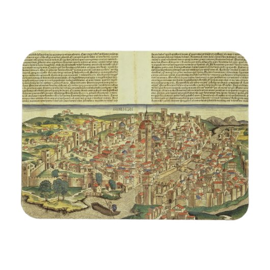 Uitzicht van de stad Florence, Nure Magneet (Horizontaal)