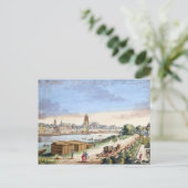 Uitzicht van de stad Frankfurt tegenover het zuide Briefkaart (Staand voorkant)