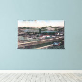 Uitzicht van de stad Freestone, CA Canvas Afdruk (Insitu (Houten vloer))