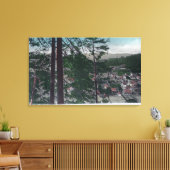 Uitzicht van de stad Guerneville, CA Canvas Afdruk (Insitu (Woonkamer))