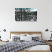 Uitzicht van de stad Guerneville, CA Canvas Afdruk (Insitu (Slaapkamer))