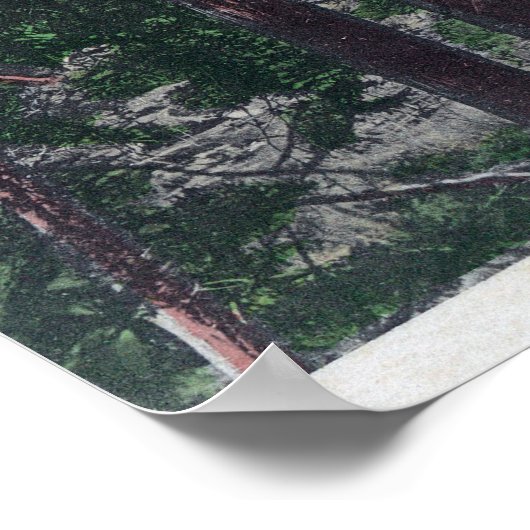 Uitzicht van de stad Guerneville, CA Poster (Hoek)