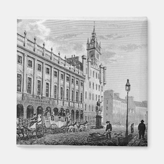 Uitzicht van de stad Hall, Exchange, Glasgow Magneet (Voorkant)