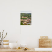 Uitzicht van de stad Heidelberg met het kasteel Poster (Keuken)