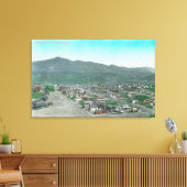 Uitzicht van de stad Huntington, OF Canvas Afdruk (Insitu (Woonkamer))