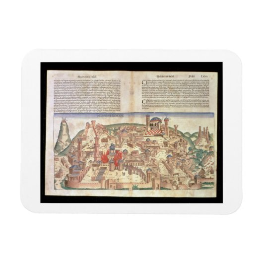Uitzicht van de stad Jeruzalem uit de Neurenberg Magneet (Horizontaal)