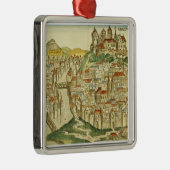 Uitzicht van de stad Krakau (Nure) Metalen Ornament (Rechts)