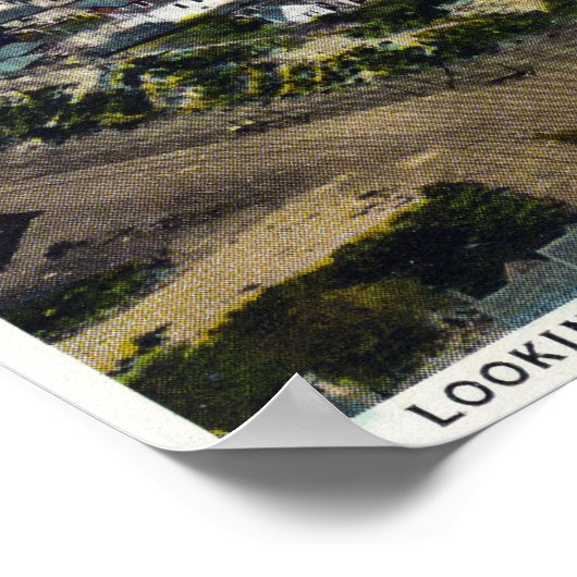 Uitzicht van de stad langs de oostkust van Pilgrim Poster (Hoek)