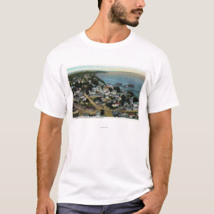 Uitzicht van de stad langs de oostkust van Pilgrim T-shirt