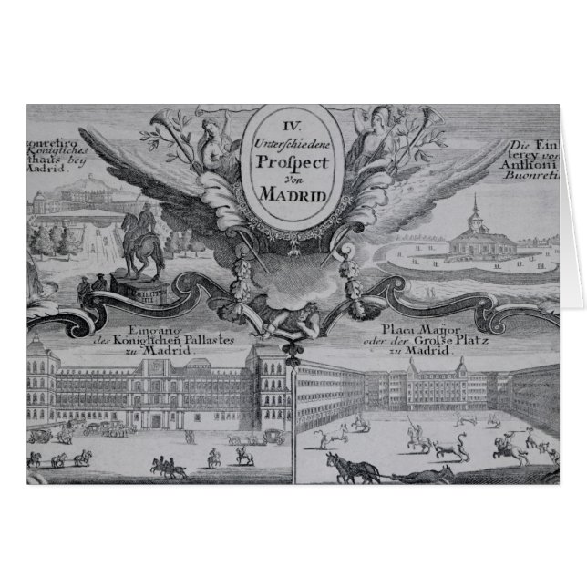 Uitzicht van de stad Madrid (Voorkant Horizontaal)