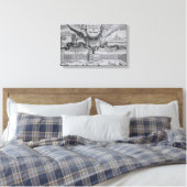 Uitzicht van de stad Madrid Canvas Afdruk (Insitu (Slaapkamer))