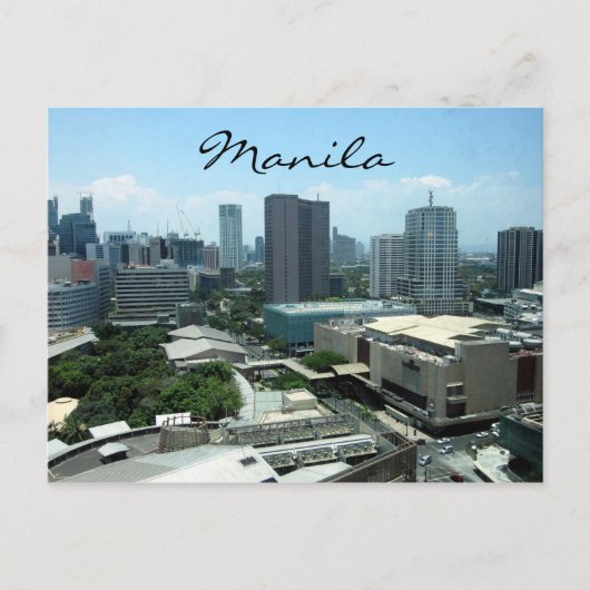 uitzicht van de stad manila briefkaart (Voorkant)