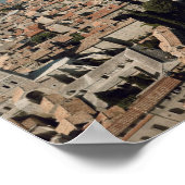 Uitzicht van de stad met poster (Hoek)