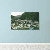 Uitzicht van de stad Murray, ID Canvas Afdruk (Insitu (Houten vloer))