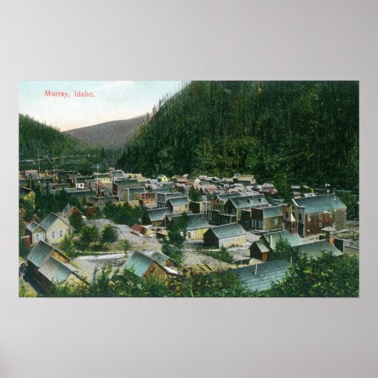 Uitzicht van de stad Murray, ID Poster (Voorkant)