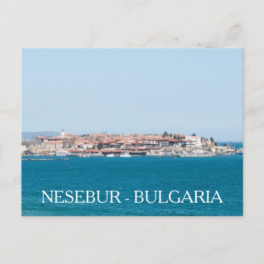 Uitzicht van de stad Nesebur, Bulgarije Briefkaart (Voorkant)