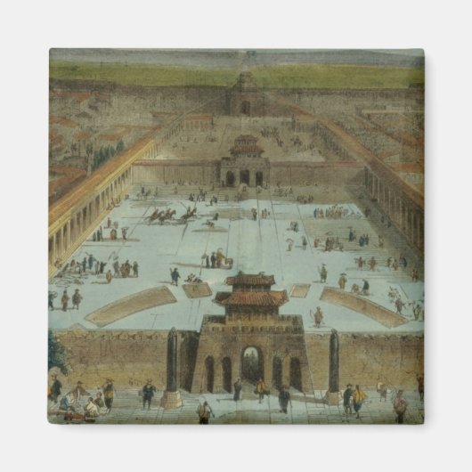 Uitzicht van de stad Peking uit het zuiden (e Magneet (Voorkant)