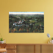 Uitzicht van de stad Placerville, CA Canvas Afdruk (Insitu (Woonkamer))