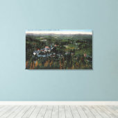 Uitzicht van de stad Placerville, CA Canvas Afdruk (Insitu (Houten vloer))