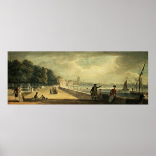 Uitzicht van de stad poster